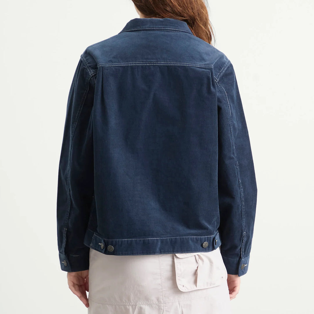 Corduroy Trucker unisex Jacket - Navy