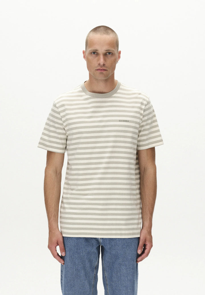 Dune logo stripes ss gots / green stripe
