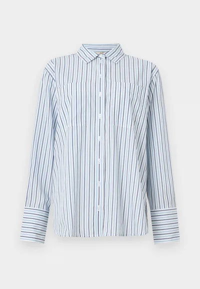 Barbour Polly striped shirt - chambray stripe