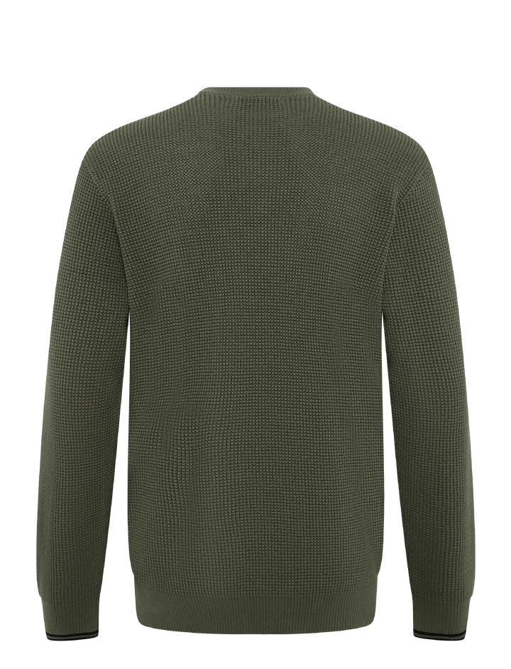 waffle stitch Jumper - field Green