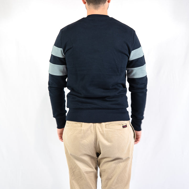 Peached tipped sleeve sweatshirt - navy