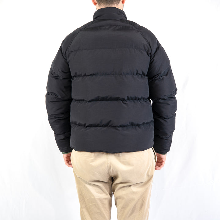 Raglan sleeve padded jacket - black