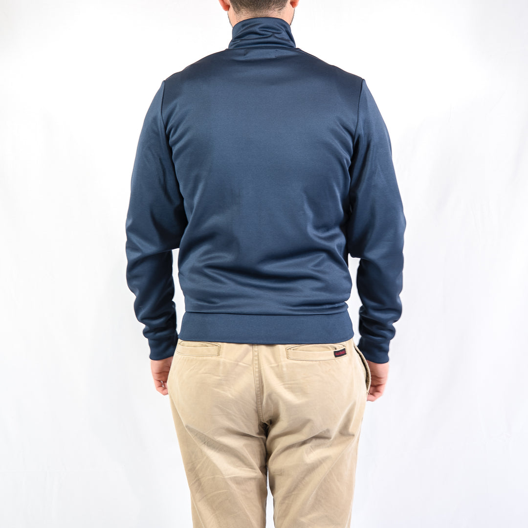 Striped panel track jacket - dark airforce