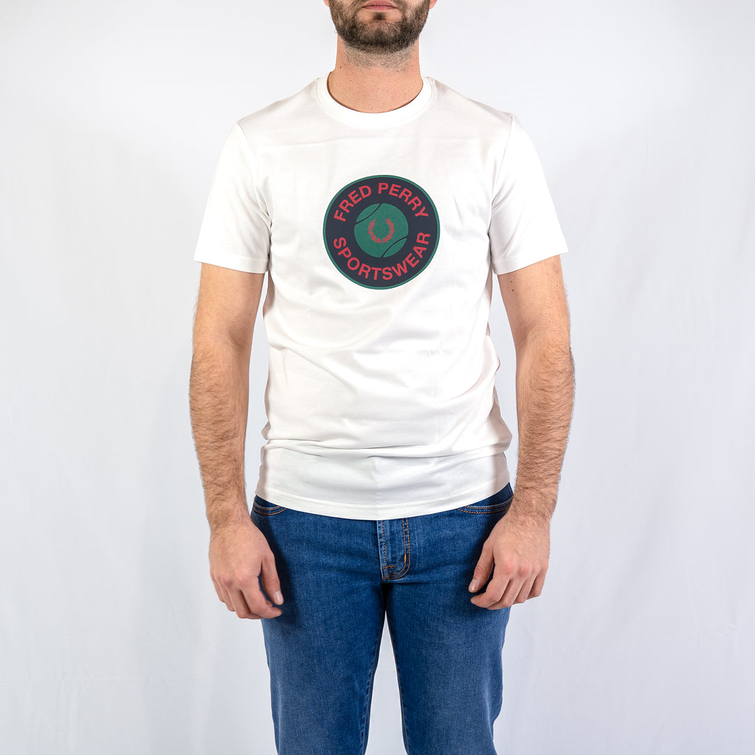 Tennis badge graphic t-shirt
