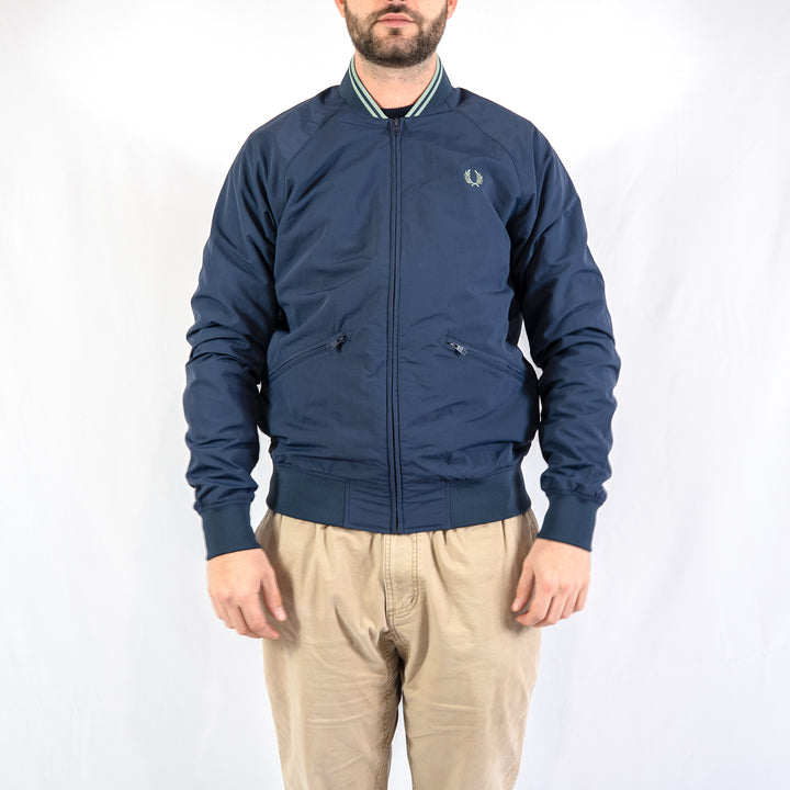 Tipped Taslan tennis bomber jk - dark airforce
