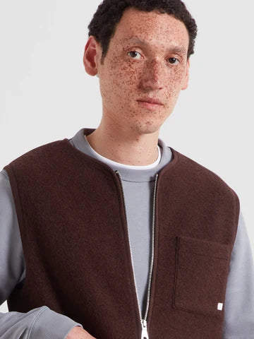 Myles gilet / dark brown