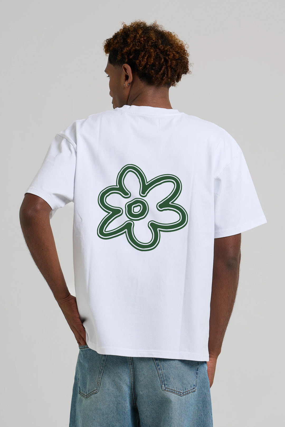 Line Flower Green