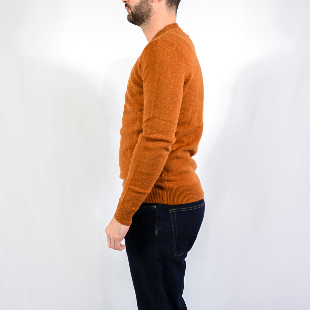 Maidstone crew sweater - burnt ochre