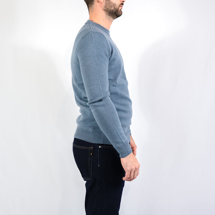 Maidstone crew sweater - chalk blue