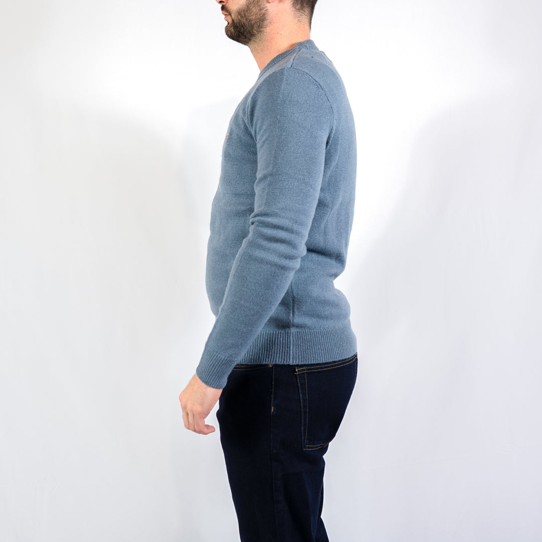 Maidstone crew sweater - chalk blue