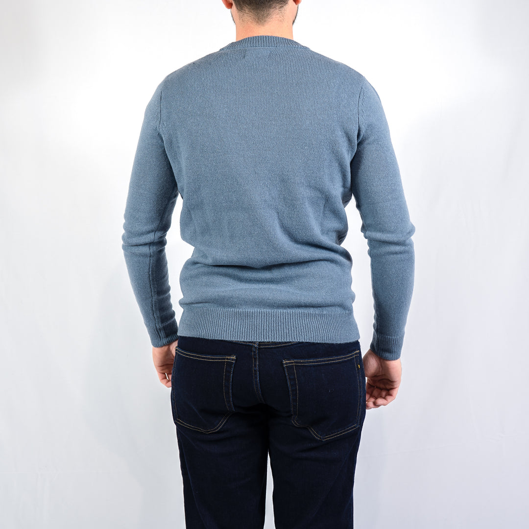 Maidstone crew sweater - chalk blue