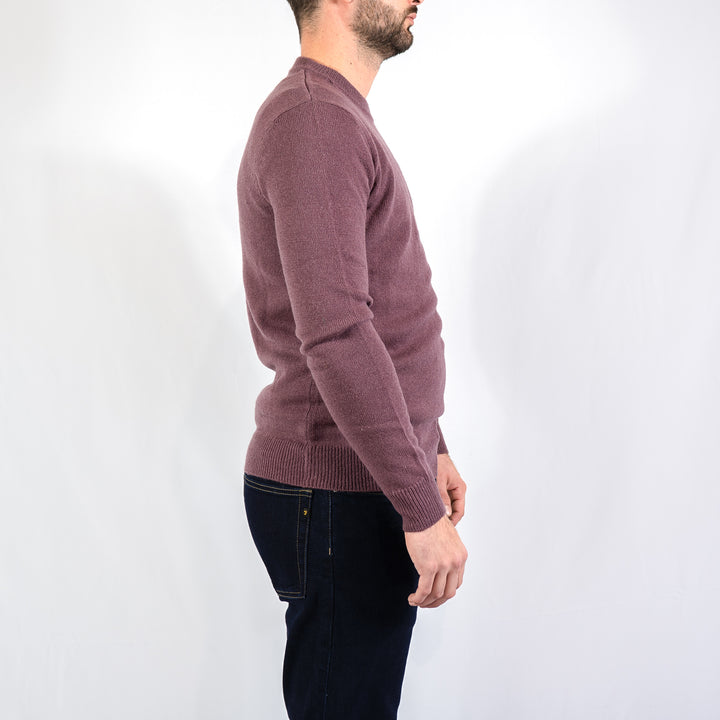Maidstone crew sweater - dusky mauve