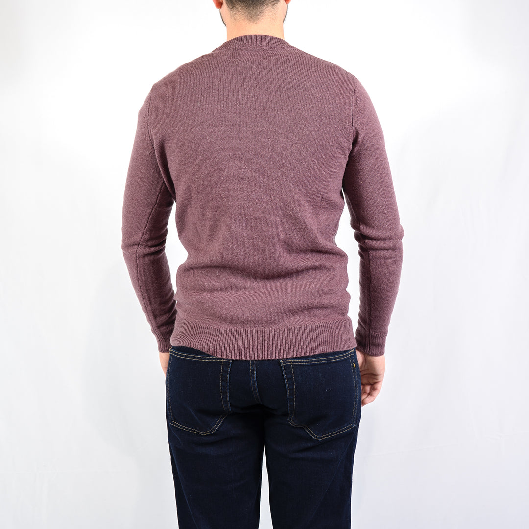 Maidstone crew sweater - dusky mauve