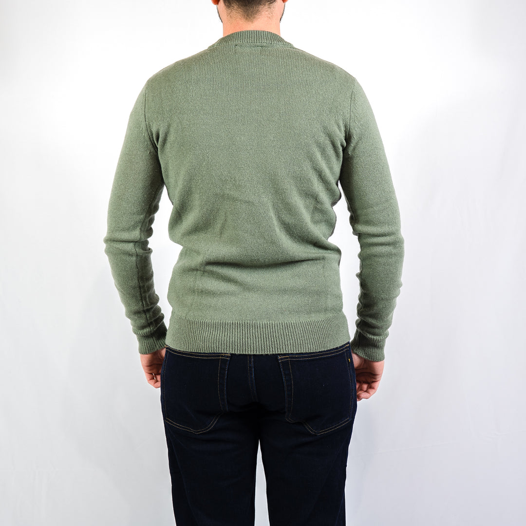 Maidstone crew sweater - tarragon green