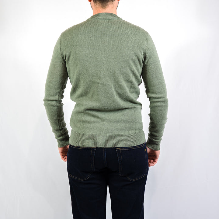 Maidstone crew sweater - tarragon green