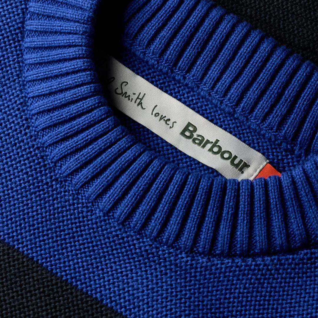 Barbour x Paul smith southwold knit - dark navy