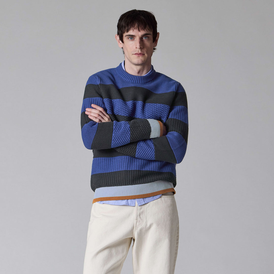 Barbour x Paul smith southwold knit - dark navy
