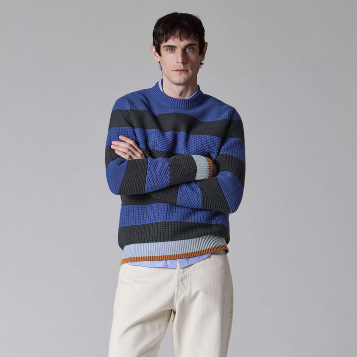 Barbour x Paul smith southwold knit - dark navy