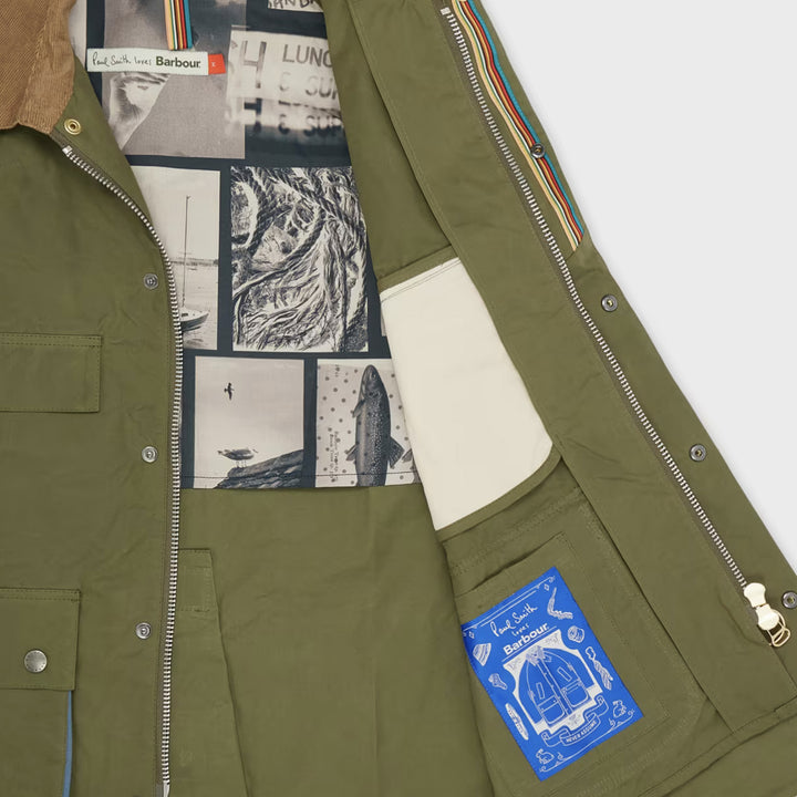 Barbour x Paul Smith Sugarlump bedale casual jacket - Khaki