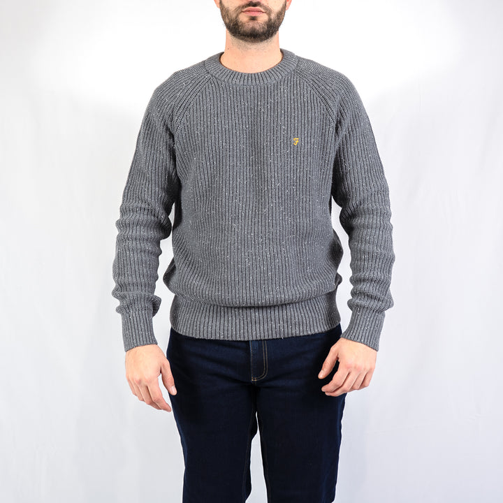 Sage nepped sweater - grey shade