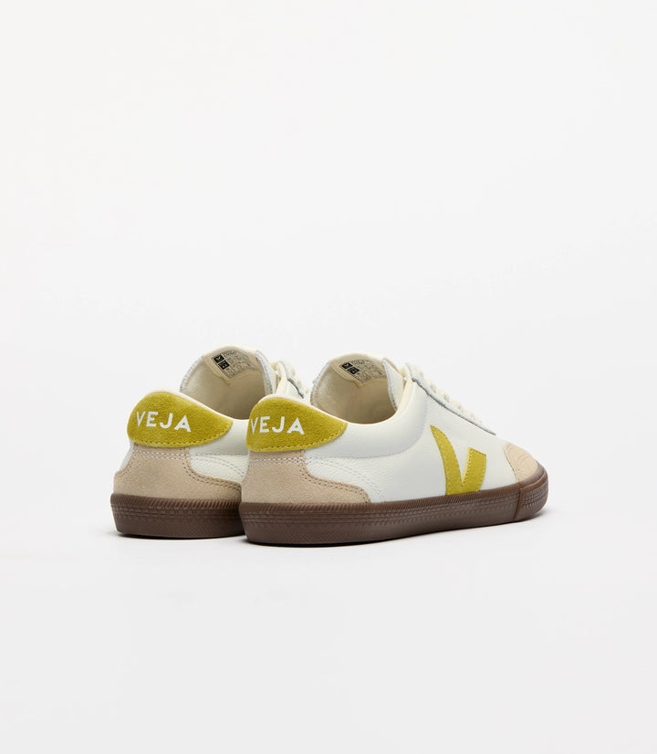 Volley o.t. Leather - white/ liquor / bark