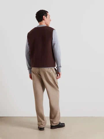 Myles gilet / dark brown