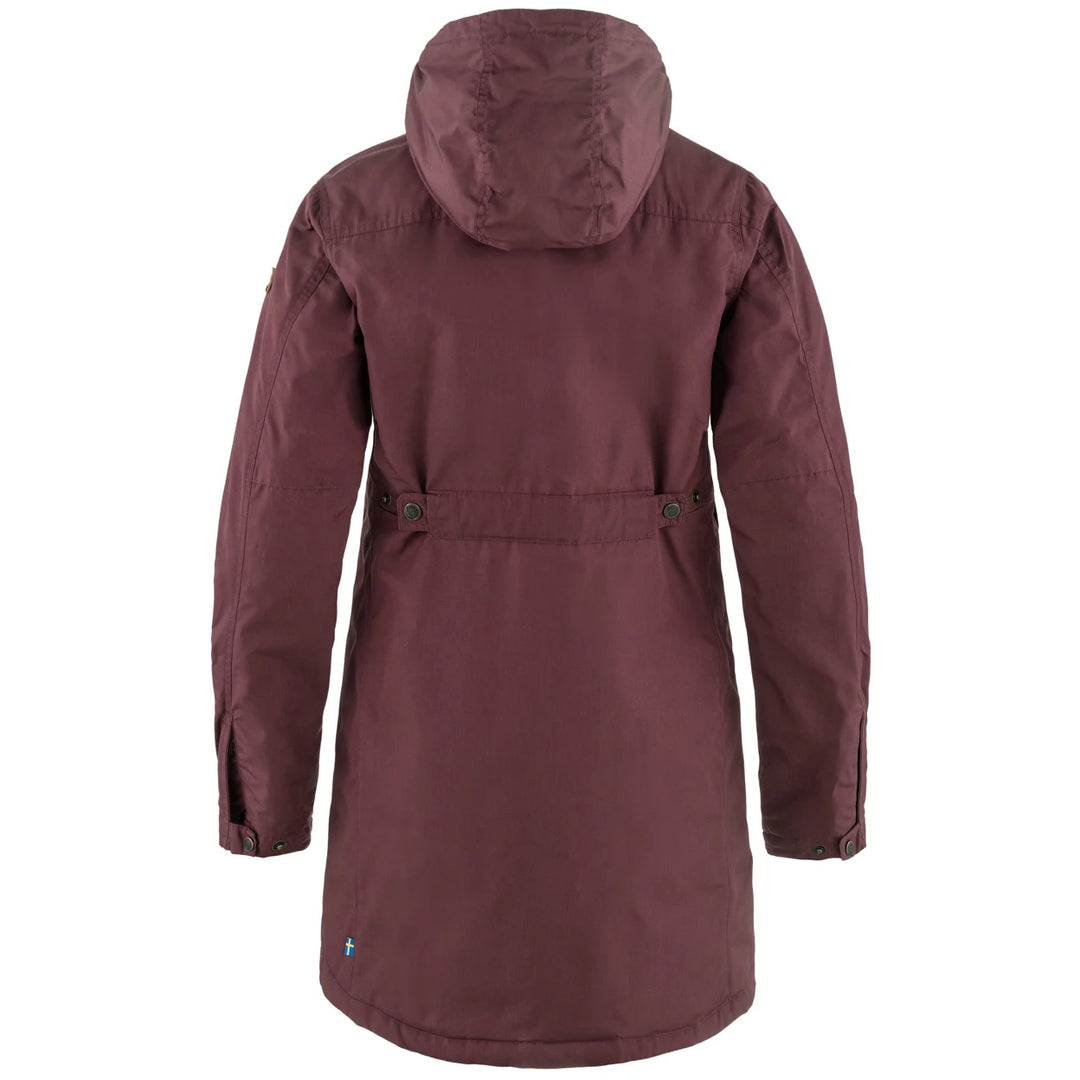 Kiruna padded parka W - port